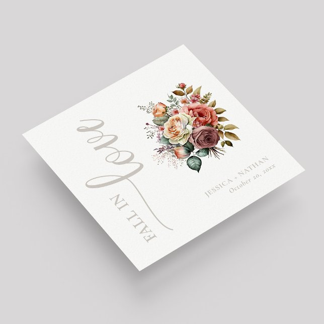 Fall in Love with These Customizable Wedding Napkins (Fall in Love with These Customizable Wedding Napkins)