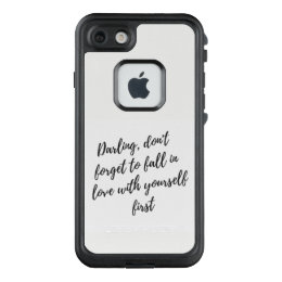 Fall In Love With Yourself iPhone Case