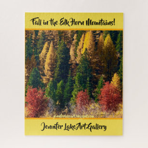 Fall in the Elk Horn Mountains Jigsaw Puzzle