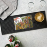 Fall in the Forest Colorful Autumn Photography Bar Mat