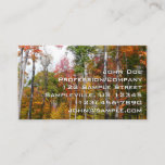 Fall in the Forest Colorful Autumn Photography Business Card