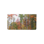 Fall in the Forest Colorful Autumn Photography Checkbook Cover
