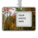 Fall in the Forest Colorful Autumn Photography Christmas Ornament