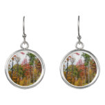 Fall in the Forest Colorful Autumn Photography Earrings