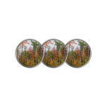 Fall in the Forest Colorful Autumn Photography Golf Ball Marker