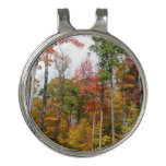 Fall in the Forest Colorful Autumn Photography Golf Hat Clip