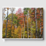 Fall in the Forest Colorful Autumn Photography Guest Book