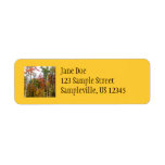 Fall in the Forest Colorful Autumn Photography Label