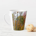 Fall in the Forest Colorful Autumn Photography Latte Mug