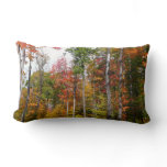 Fall in the Forest Colorful Autumn Photography Lumbar Pillow