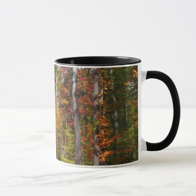 Fall in the Forest Colorful Autumn Photography Mug (Right)