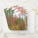Fall in the Forest Colorful Autumn Photography Pocket Folder