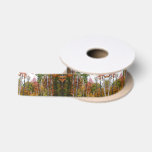 Fall in the Forest Colorful Autumn Photography Satin Ribbon