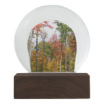 Fall in the Forest Colorful Autumn Photography Snow Globe