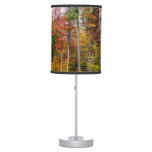 Fall in the Forest Colorful Autumn Photography Table Lamp
