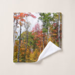 Fall in the Forest Colorful Autumn Photography Wash Cloth