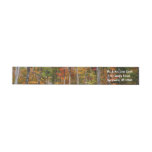 Fall in the Forest Colorful Autumn Photography Wrap Around Label