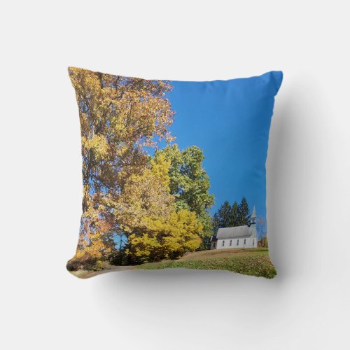 Fall in West Virginia Throw Pillow