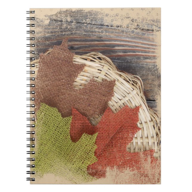 Fall into Autumn spiral notebook (Front)