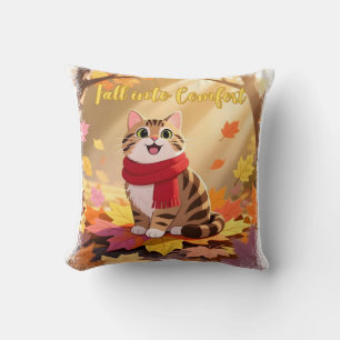 Fall into Comfort Throw Pillow