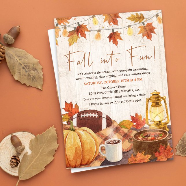 Fall into Fun Autumn Invitation (Creator Uploaded)