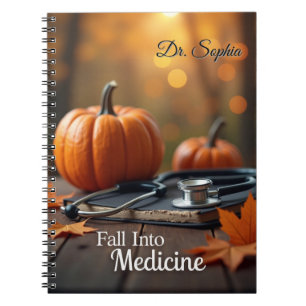 Fall Into Medicine Personalized Notebook