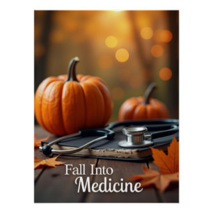 Fall Into Medicine Personalized Poster