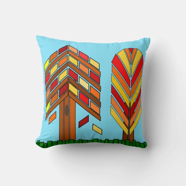 Fall is Here Throw Pillow (Front)