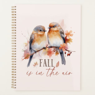 Fall Is In The Air – Cute Birds & Autumn Leaves Planner