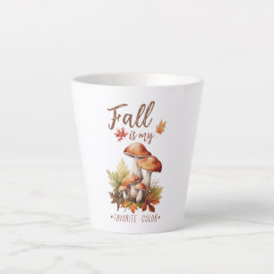 Fall Is My Favorite Color – Mushrooms & Leaves Latte Mug