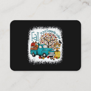 Fall is My Favorite Color Pumpkin Truck Autumn Business Card