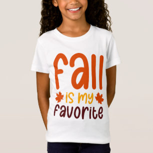 Fall Is My Favorite - Cozy Autumn Quote Design T-Shirt