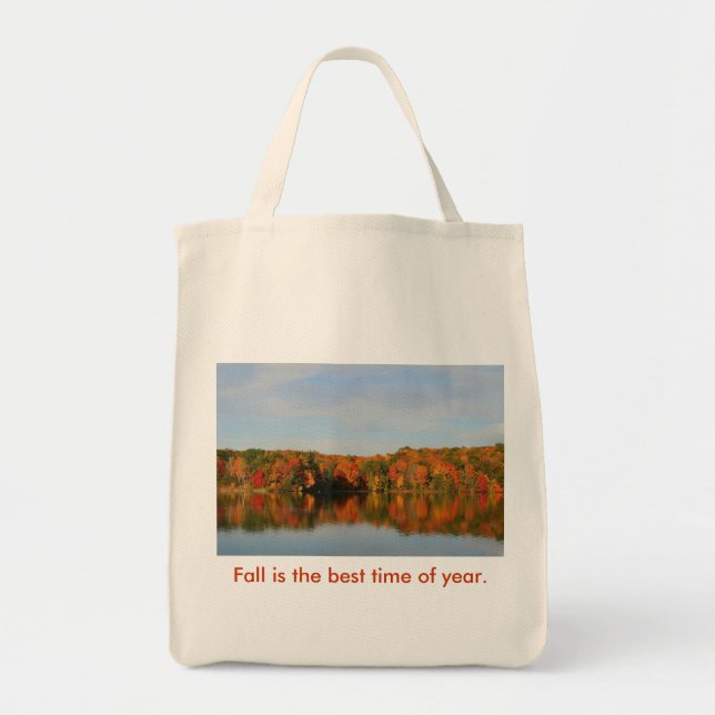 Fall is the best time of year. tote bag (Front)