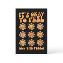 Fall Its Okay To Feel All The Feels Mental Health Thank You Card