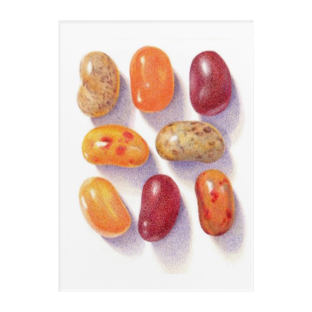 FALL JELLY BEANS 10x14 Acrylic Wall Art (Front)