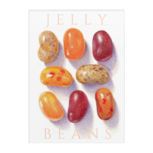 FALL JELLY BEANS 10x14 Acrylic Wall Art + Text