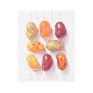 FALL JELLY BEANS 11x14 Metal Wall Art + Text