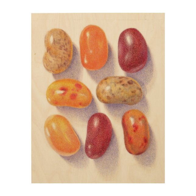FALL JELLY BEANS 11x14 Wood Wall Art (Front)
