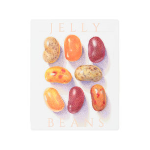 FALL JELLY BEANS 8x10 Metal Wall Art + Text