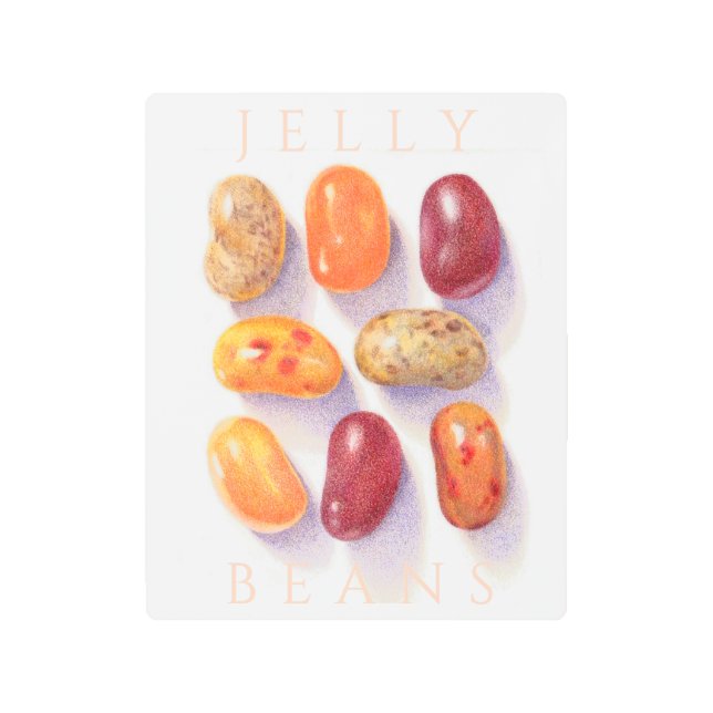 FALL JELLY BEANS 8x10 Metal Wall Art + Text (Front)