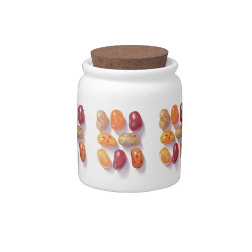 FALL JELLY BEANS Porcelain Candy Jar