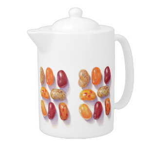 FALL JELLY BEANS Porcelain Teapot