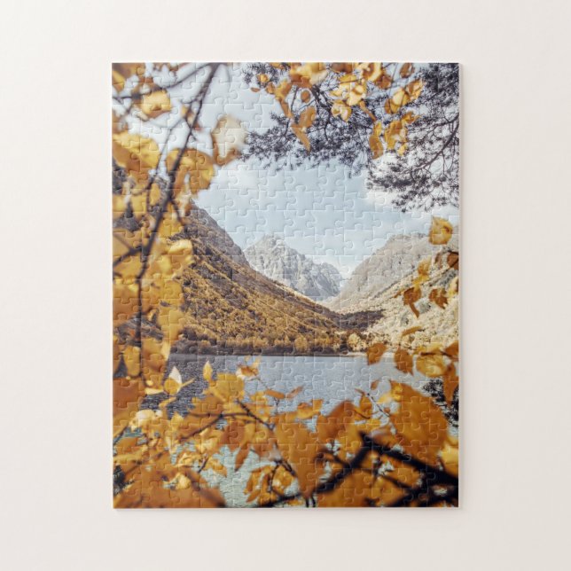 Fall Lake Spring Mountain 4k Wallpaper The Daily Jigsaw Puzzle (Vertical)