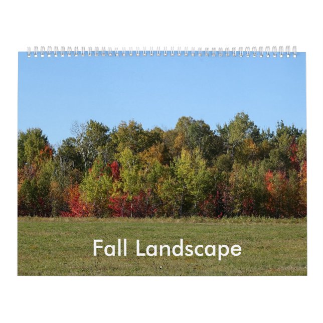 Fall Landscape Photography (Large) Calendar (Cover)