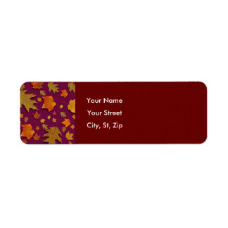 Fall Leaf Address label