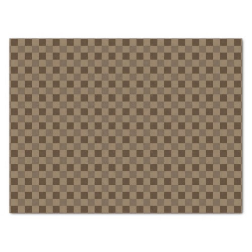 Fall Leaf Brown Squares Tissue Paper