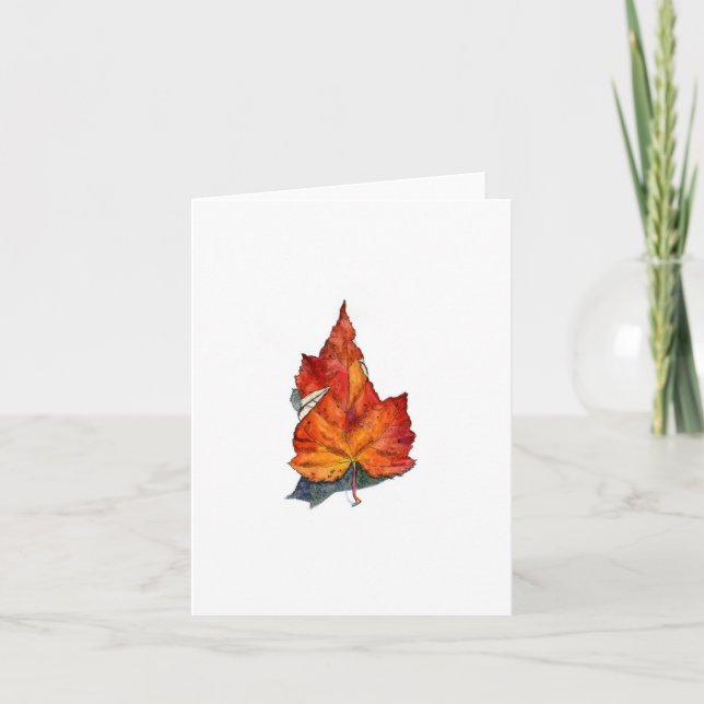 Fall leaf card (Front)