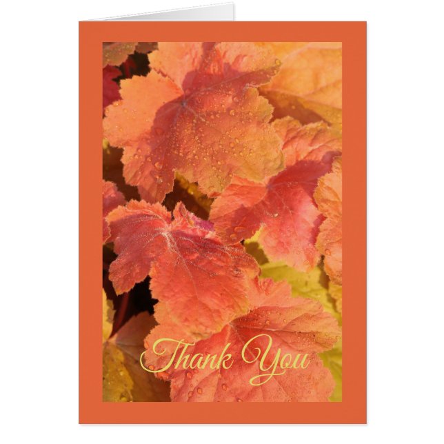 Fall Leaf Greeting Card (Front)