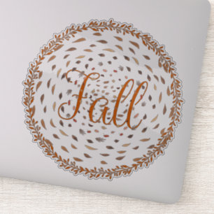 Fall leaf leaves whirlwind sticker