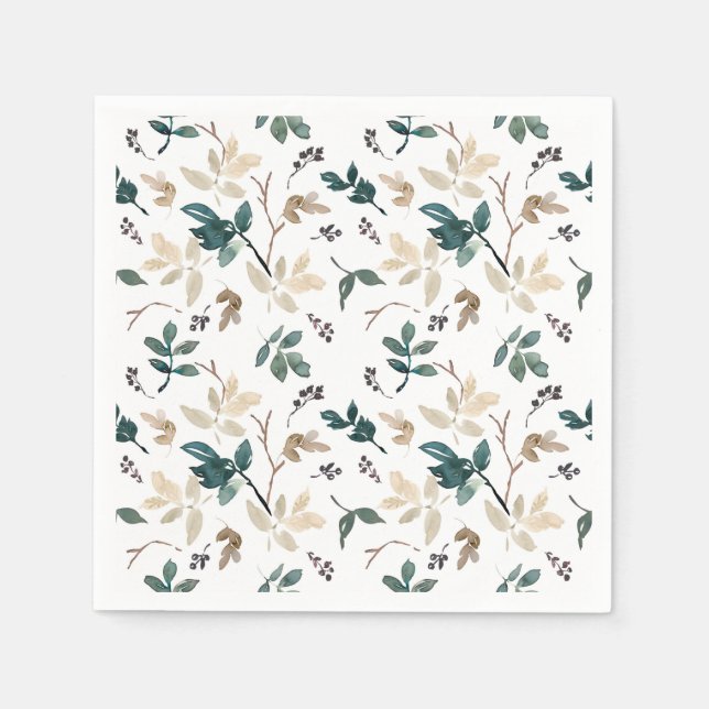 Fall Leaf Pattern Napkins (Front)